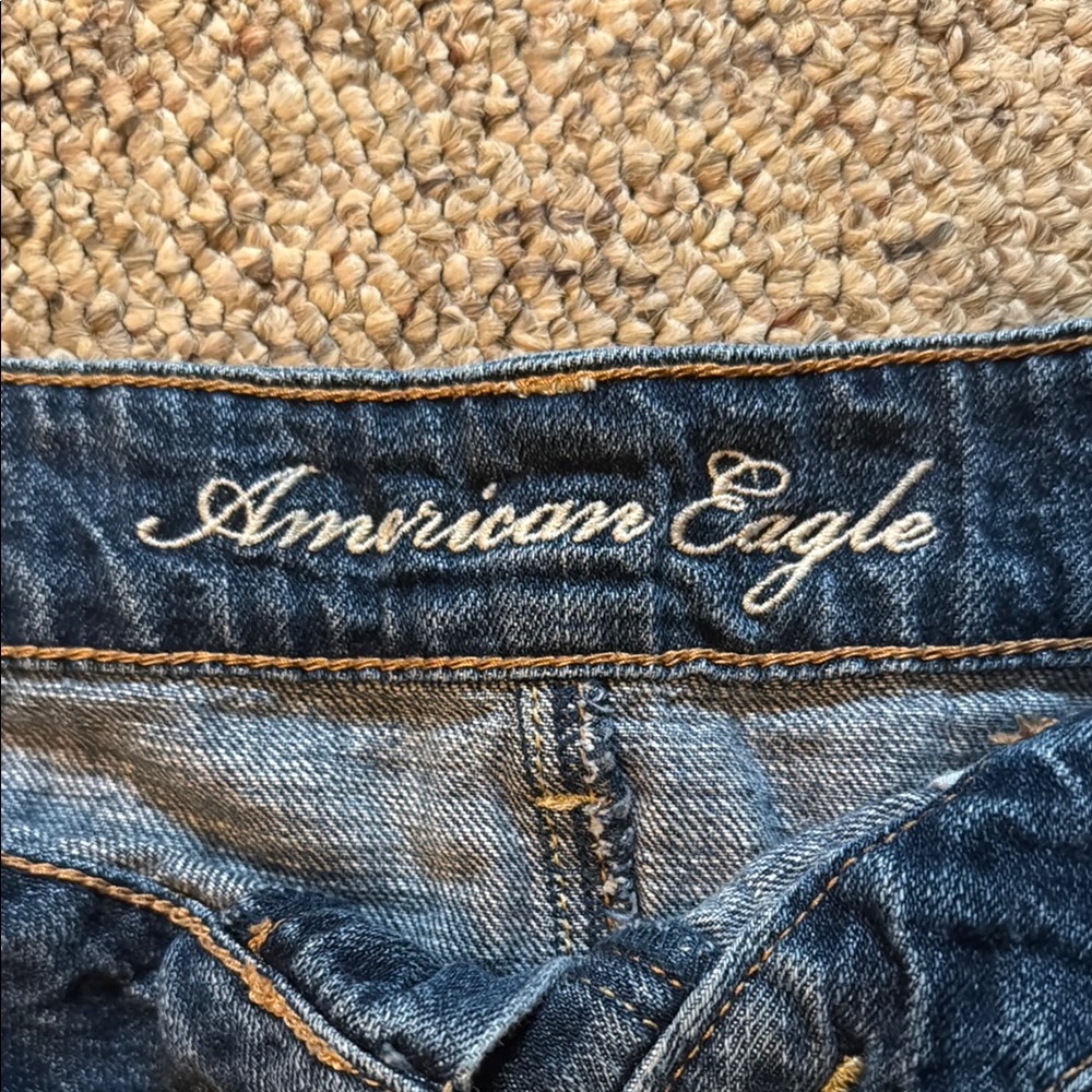 American Eagle Outfitters Blue Mini Skirt Casual Night Out - Picture 4 of 4